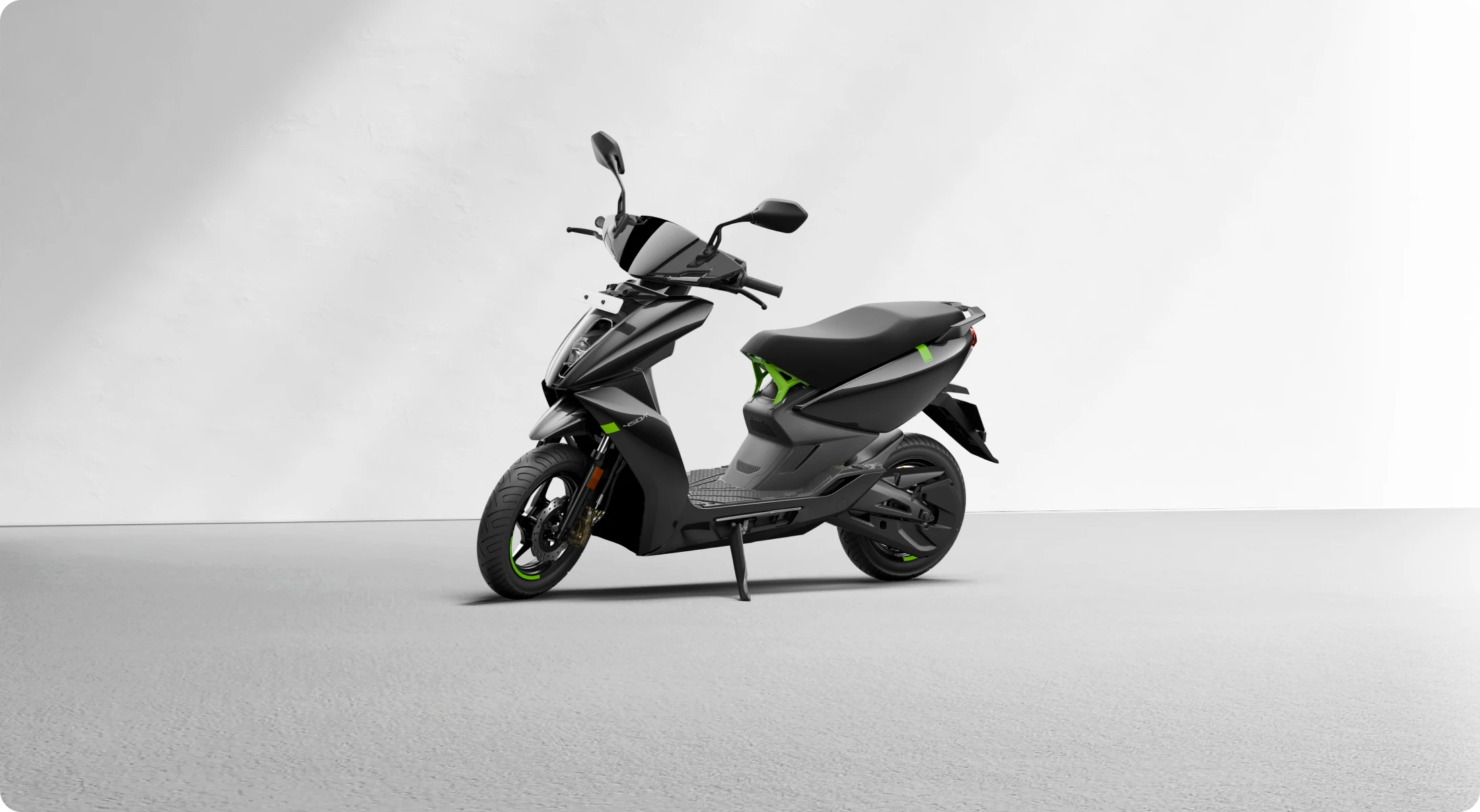 Ather 450X in Cosmic Black